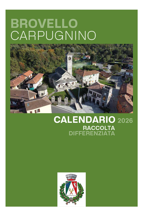 Calendario raccolta differenziata 2026